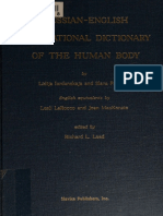 A Russian-English Collocational Dictionary of The Human Body - Nodrm