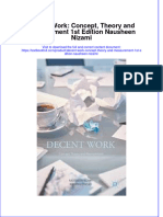 Download textbook Decent Work Concept Theory And Measurement 1St Edition Nausheen Nizami ebook all chapter pdf 
