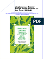 Textbook Developing Language Teacher Autonomy Through Action Research 1St Edition Kenan Dikilitas Ebook All Chapter PDF