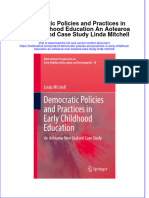 Download textbook Democratic Policies And Practices In Early Childhood Education An Aotearoa New Zealand Case Study Linda Mitchell ebook all chapter pdf 