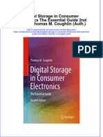 Textbook Digital Storage in Consumer Electronics The Essential Guide 2Nd Edition Thomas M Coughlin Auth Ebook All Chapter PDF