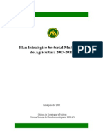 Plan Estrategico Sectorial Multianual de Agricultura 2007 2011