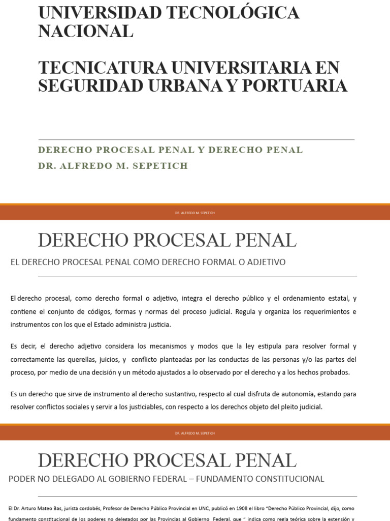UNIDAD I Derecho Penal y Procesal Penal - UTN | PDF | Ley procesal ...