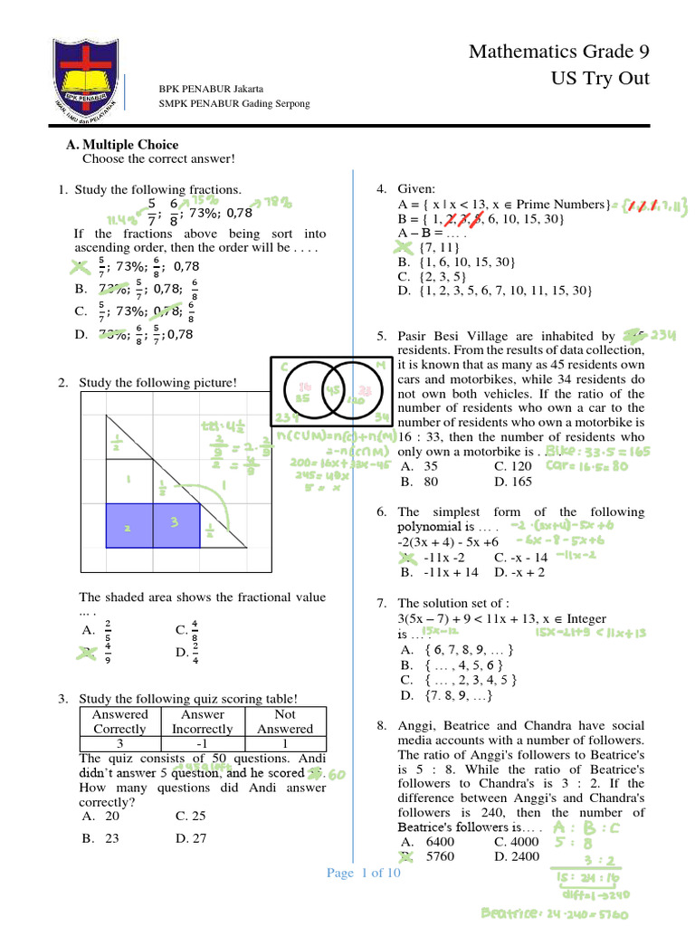 TRY OUT US PGS | PDF | Area | Mathematics