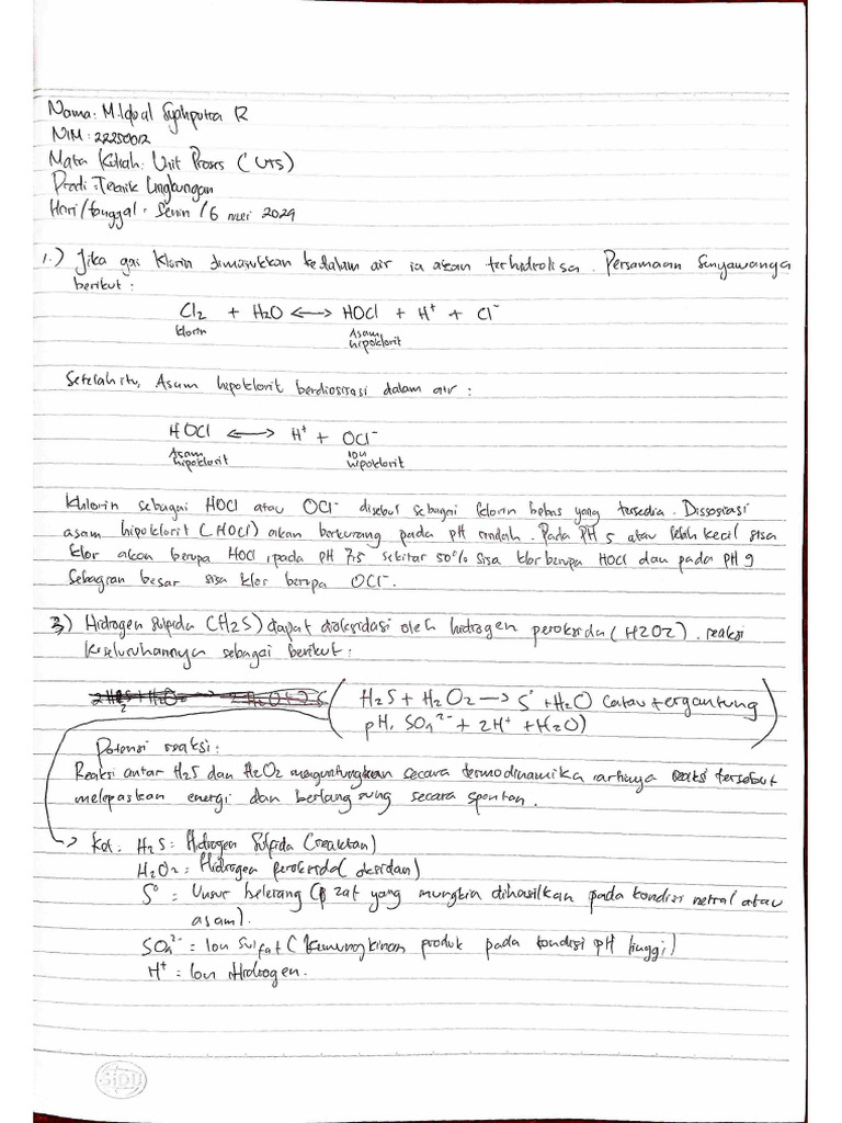 Muhammad Iqbal Syahputra Rahim - UTS UNIT PROSES | PDF