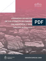 JORNADAS DE HISTORIA DE LOS PUEBLOS DE PARAVACHASCA, CALAMUCHITA Y XANAES Selección de Ponencias 