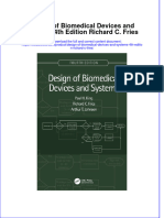 Textbook Design of Biomedical Devices and Systems 4Th Edition Richard C Fries Ebook All Chapter PDF