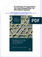 Download textbook Diaspora As Cultures Of Cooperation Global And Local Perspectives 1St Edition David Carment ebook all chapter pdf 