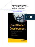 Full Chapter Core Blender Development Understanding The Essential Source Code Brad E Hollister PDF