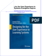 Download textbook Designing For The User Experience In Learning Systems Evangelos Kapros ebook all chapter pdf 