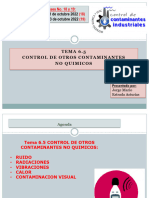 Clases 18 y 19 tema 6.5 control de otros contaminantes NO quimicos martes 11 y jueves 13 de octubre 2022