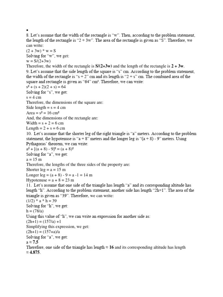 Math Exercise | PDF | Length | Speed