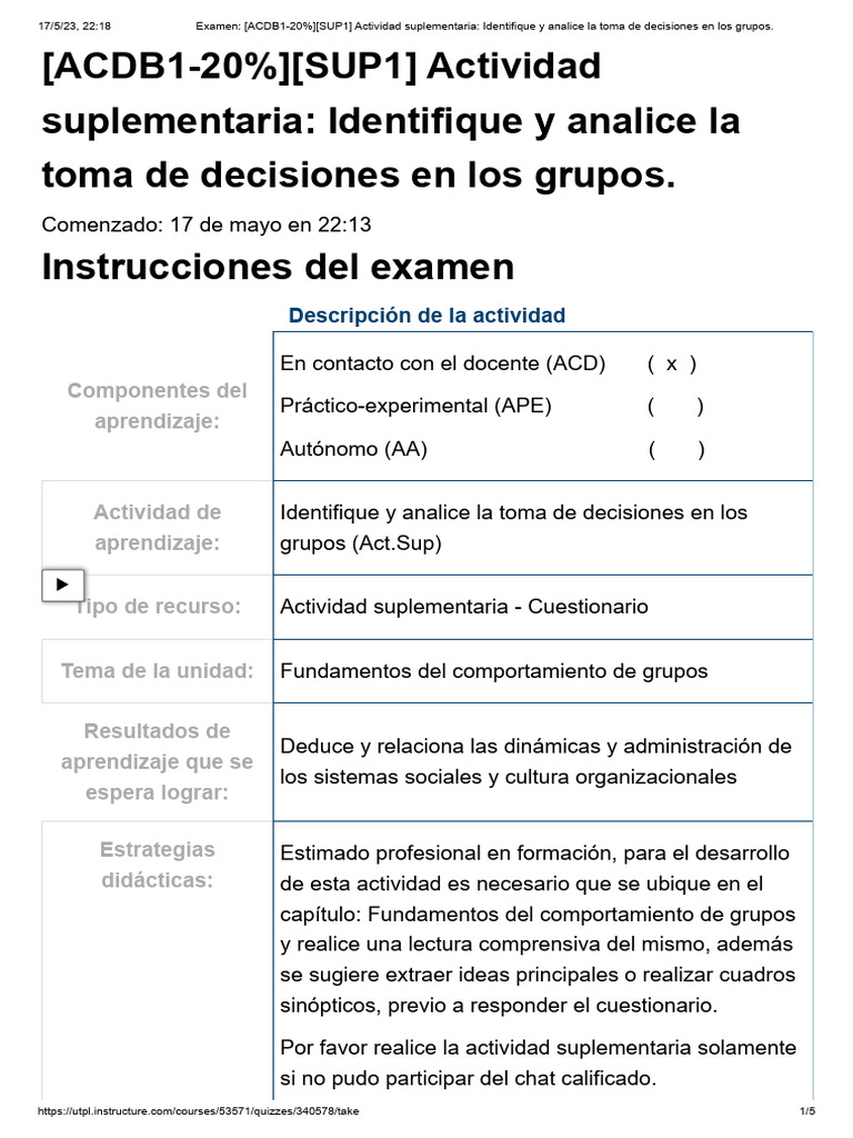 Análisis de Decisiones en Grupos | PDF | Toma de decisiones | Ciencia ...
