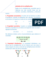 Propiedades de La Multiplicación