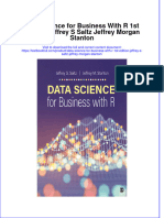 Download full chapter Data Science For Business With R 1St Edition Jeffrey S Saltz Jeffrey Morgan Stanton pdf docx