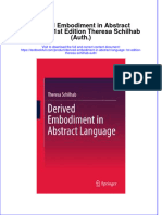 Download textbook Derived Embodiment In Abstract Language 1St Edition Theresa Schilhab Auth ebook all chapter pdf 