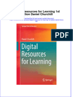 Textbook Digital Resources For Learning 1St Edition Daniel Churchill Ebook All Chapter PDF