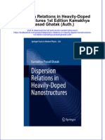 Download textbook Dispersion Relations In Heavily Doped Nanostructures 1St Edition Kamakhya Prasad Ghatak Auth ebook all chapter pdf 