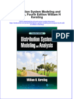 Textbook Distribution System Modeling and Analysis Fourth Edition William H Kersting Ebook All Chapter PDF