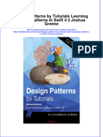 PDF Design Patterns by Tutorials Learning Design Patterns in Swift 4 2 Joshua Greene Ebook Full Chapter