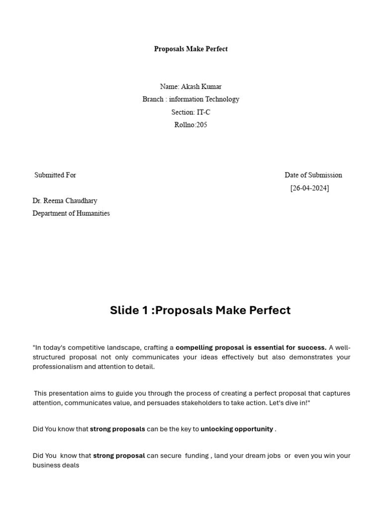 Crafting Compelling Proposals | PDF | Linked In | Cognition