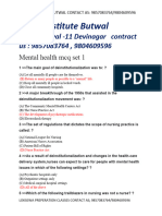 Mental Health Mcq Set 1