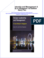 Textbook Design Leadership and Management A Case Study in Singapore 1St Edition Garry Tan Ebook All Chapter PDF