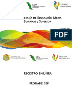 Registro en Linea Pronabes Sep Federal