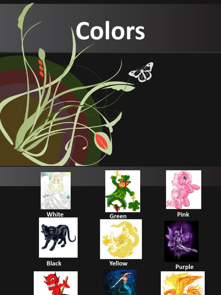 Color Identification and Usage Guide | PDF