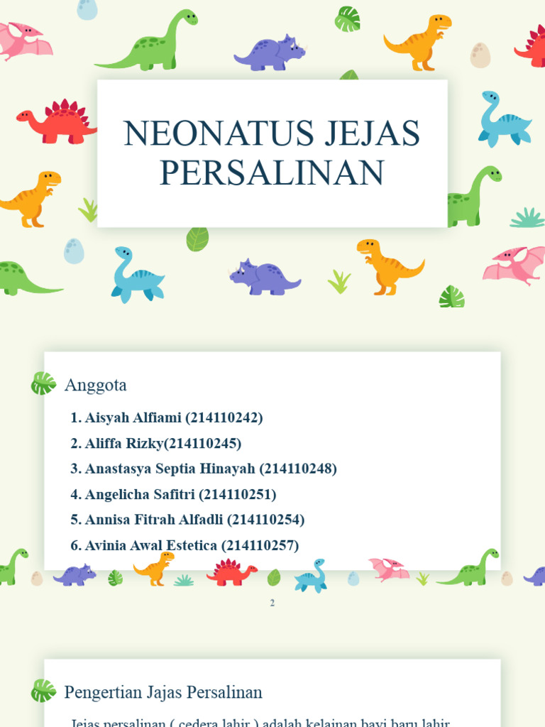 Jejas Persalinan pada Neonatus: Caput dan Fraktur | PDF