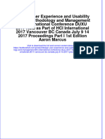 Download textbook Design User Experience And Usability Theory Methodology And Management 6Th International Conference Duxu 2017 Held As Part Of Hci International 2017 Vancouver Bc Canada July 9 14 2017 Proceedings Part ebook all chapter pdf 