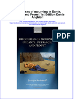 Download textbook Discourses Of Mourning In Dante Petrarch And Proust 1St Edition Dante Alighieri ebook all chapter pdf 