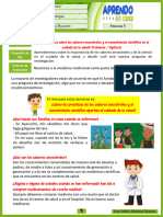 ¿Qué Conocemos Sobre Los Saberes Ancestrales y El Conocimiento Científico en El Cuidado de La Salud? Problema / Hipótesis