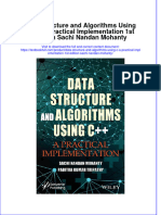 Full Chapter Data Structure and Algorithms Using C A Practical Implementation 1St Edition Sachi Nandan Mohanty PDF