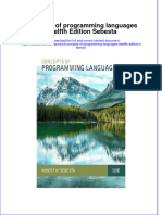 Download pdf Concepts Of Programming Languages Twelfth Edition Sebesta ebook full chapter 
