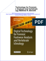 Download textbook Digital Technology For Forensic Footwear Analysis And Vertebrate Ichnology Matthew R Bennett ebook all chapter pdf 