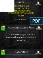 Identifico Mis Capacidades Emprendedoras Personales y Análisis Foda