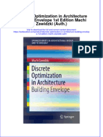 Download textbook Discrete Optimization In Architecture Building Envelope 1St Edition Machi Zawidzki Auth ebook all chapter pdf 