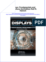 Download textbook Displays Fundamentals And Applications 2Nd Edition Rolf R Hainich ebook all chapter pdf 