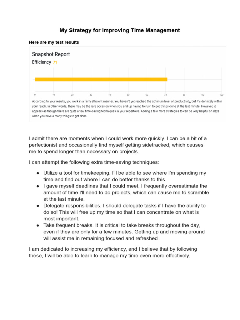 Time Management | PDF