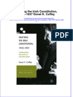 Download textbook Drafting The Irish Constitution 1935 1937 Donal K Coffey ebook all chapter pdf 