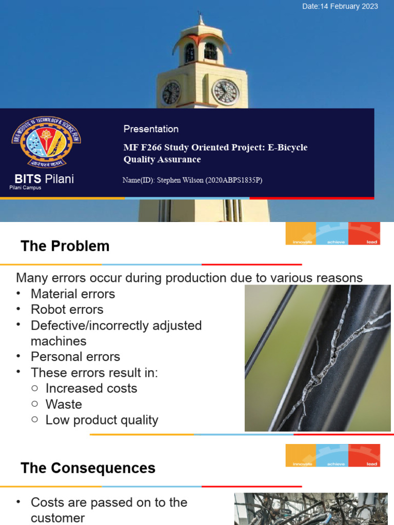 Sop quality assurance of e bike pdf quality assurance