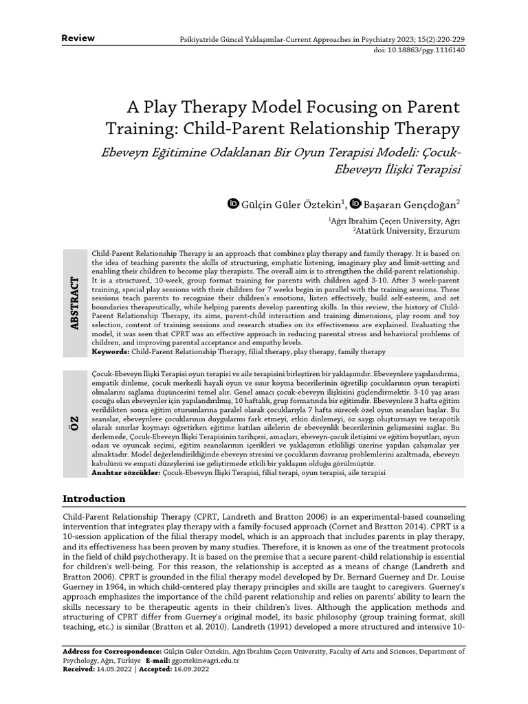 a-play-therapy-model-focusing-on-parent-training-pdf-play-therapy