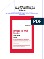 PDF Ear Nose and Throat Disorders Sourc3Rd Edition Angela Williams Ebook Full Chapter