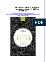 Textbook Distributive Justice Getting What We Deserve From Our Country 1St Edition Feldman Ebook All Chapter PDF