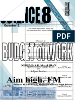 Q2 G8 Budget of Work