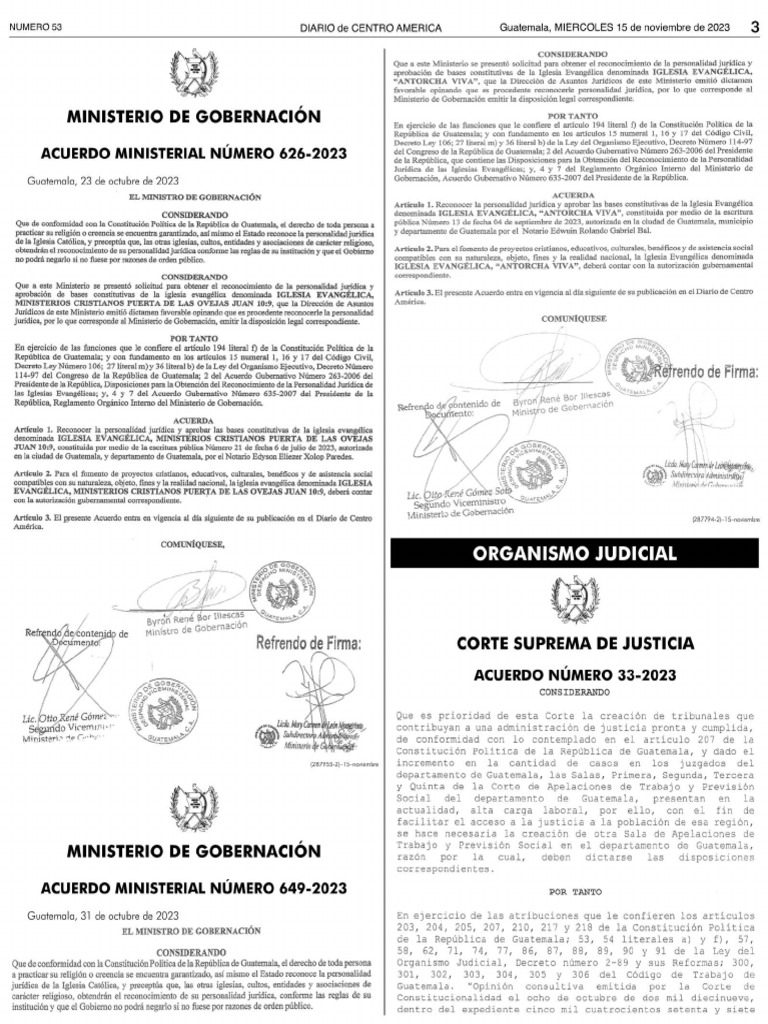 Acuerdos de La CSJ | PDF
