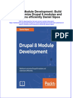 Download textbook Drupal 8 Module Development Build And Customize Drupal 8 Modules And Extensions Efficiently Daniel Sipos ebook all chapter pdf 
