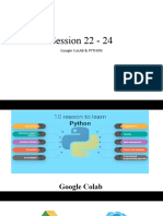 Session22 To 24 PYTHON COLAB