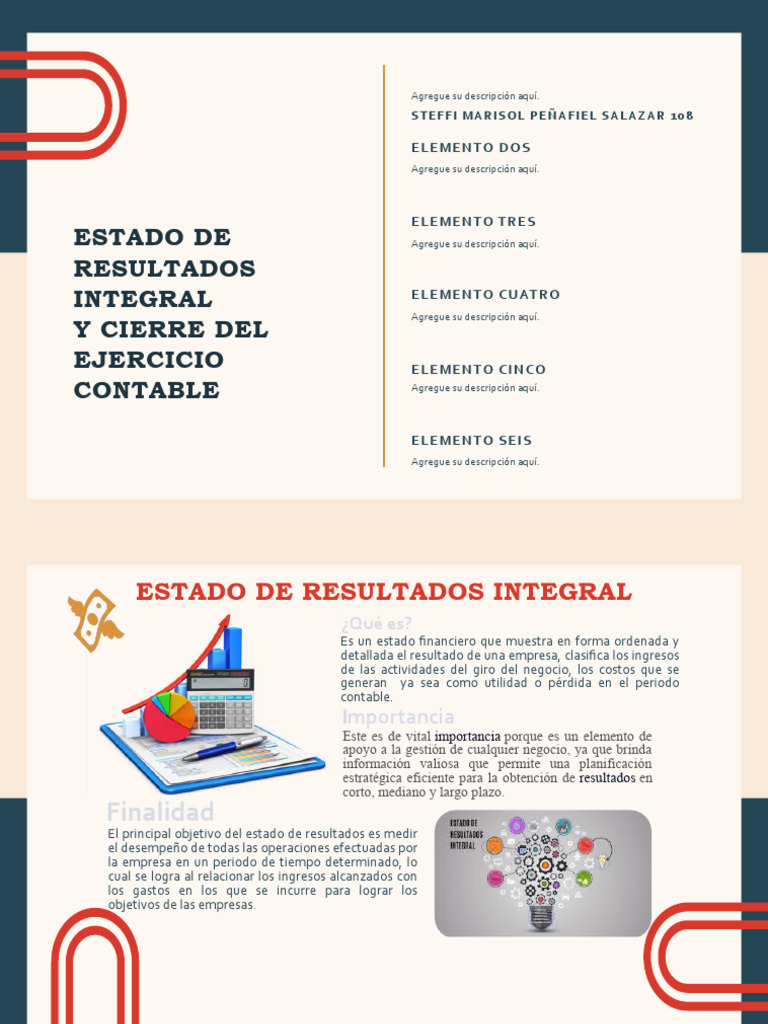 Estado de Resultados Integral | PDF | Estado de resultados | Contabilidad